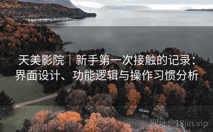 天美影院｜新手第一次接触的记录：界面设计、功能逻辑与操作习惯分析