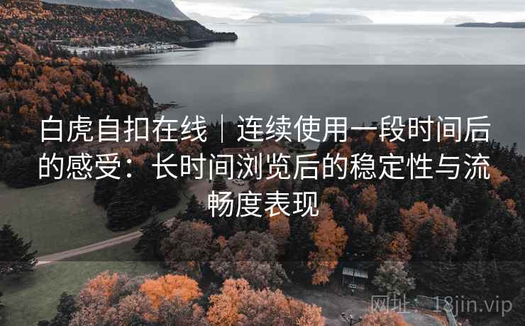 白虎自扣在线｜连续使用一段时间后的感受：长时间浏览后的稳定性与流畅度表现
