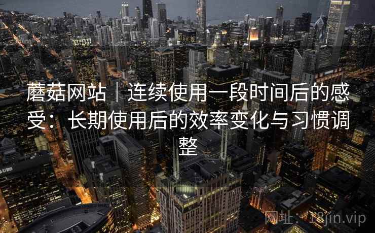 蘑菇网站｜连续使用一段时间后的感受：长期使用后的效率变化与习惯调整