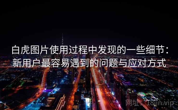 白虎图片使用过程中发现的一些细节:新用户最容易遇到的问题与应对方式