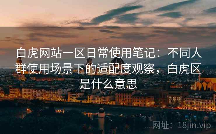 白虎网站一区日常使用笔记:不同人群使用场景下的适配度观察,白虎区是什么意思