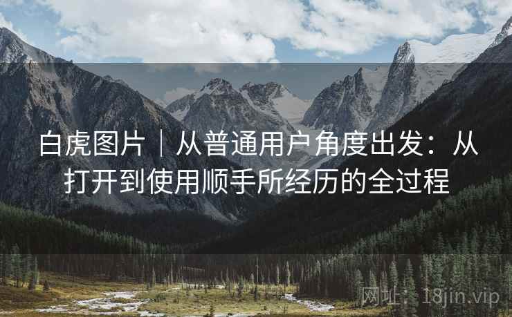 白虎图片|从普通用户角度出发:从打开到使用顺手所经历的全过程
