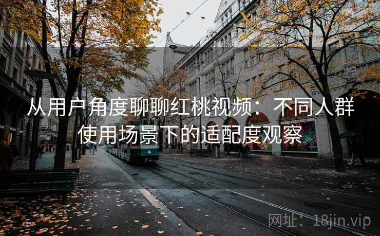 从用户角度聊聊红桃视频:不同人群使用场景下的适配度观察