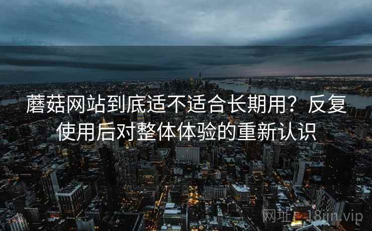 蘑菇网站到底适不适合长期用？反复使用后对整体体验的重新认识