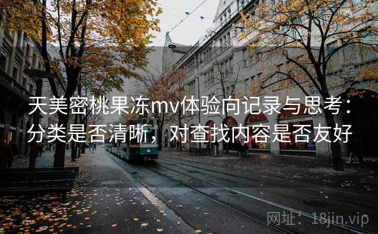 天美密桃果冻mv体验向记录与思考：分类是否清晰，对查找内容是否友好