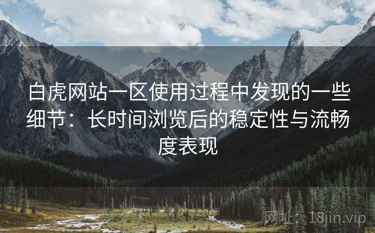 白虎网站一区使用过程中发现的一些细节：长时间浏览后的稳定性与流畅度表现