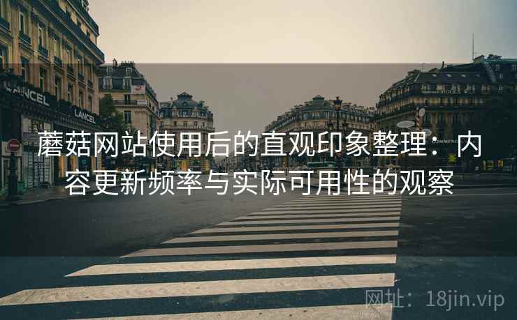 蘑菇网站使用后的直观印象整理：内容更新频率与实际可用性的观察
