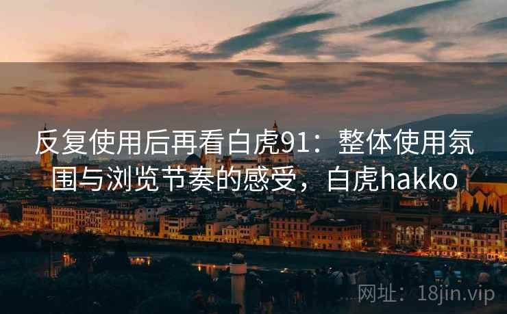 反复使用后再看白虎91：整体使用氛围与浏览节奏的感受，白虎hakko