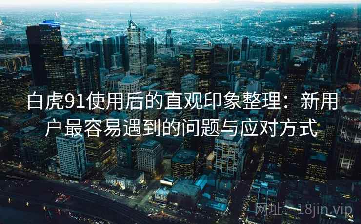 白虎91使用后的直观印象整理：新用户最容易遇到的问题与应对方式
